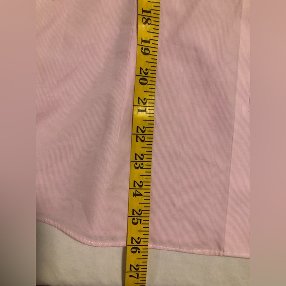Brooks Brothers, 10, pink pink stripe with white collar & short sleeve cuffs - Picture 6 of 15